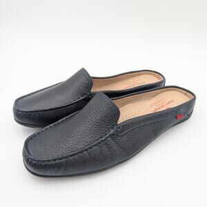 Marc Joseph New York Rose Ave Mule Round Toe Women's Black Size US11 EU42